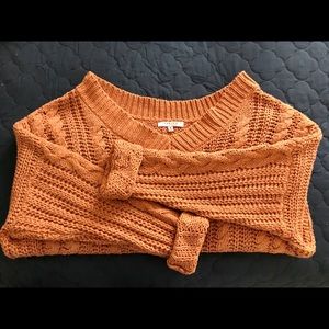 Orange heavy sweater
